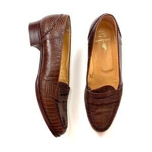 Ralph Lauren Penny Loafers in Lizard Leather